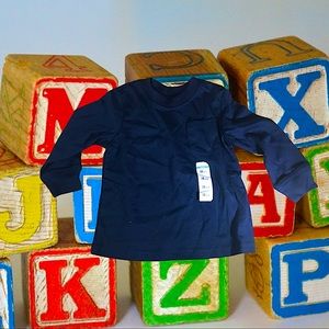 Navy Blue Unisex Pocket T-shirt Retro Deadstock NWT